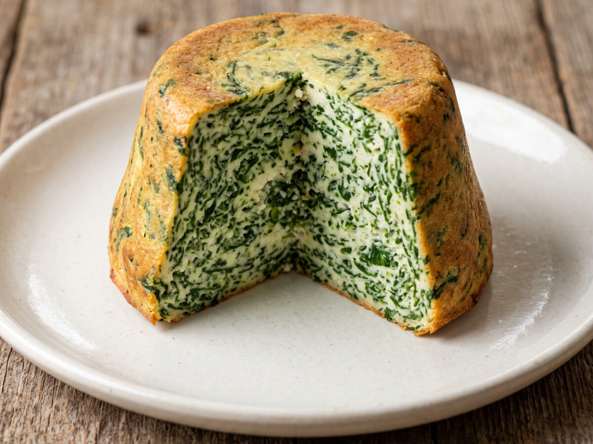 Sformato di spinaci e ricotta aus dem Lazio