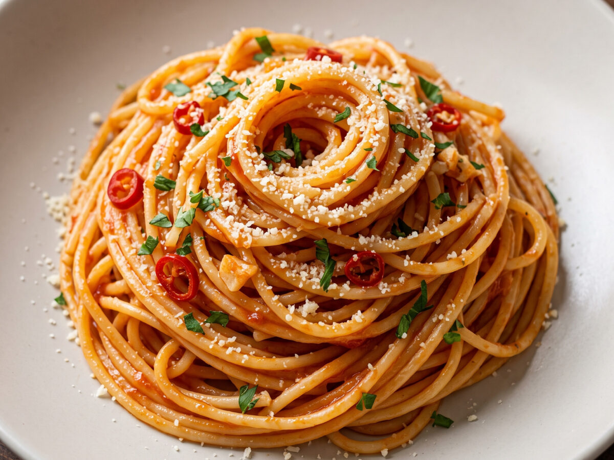 Spaghetti alla Corte d'Assise aus Kalabrien