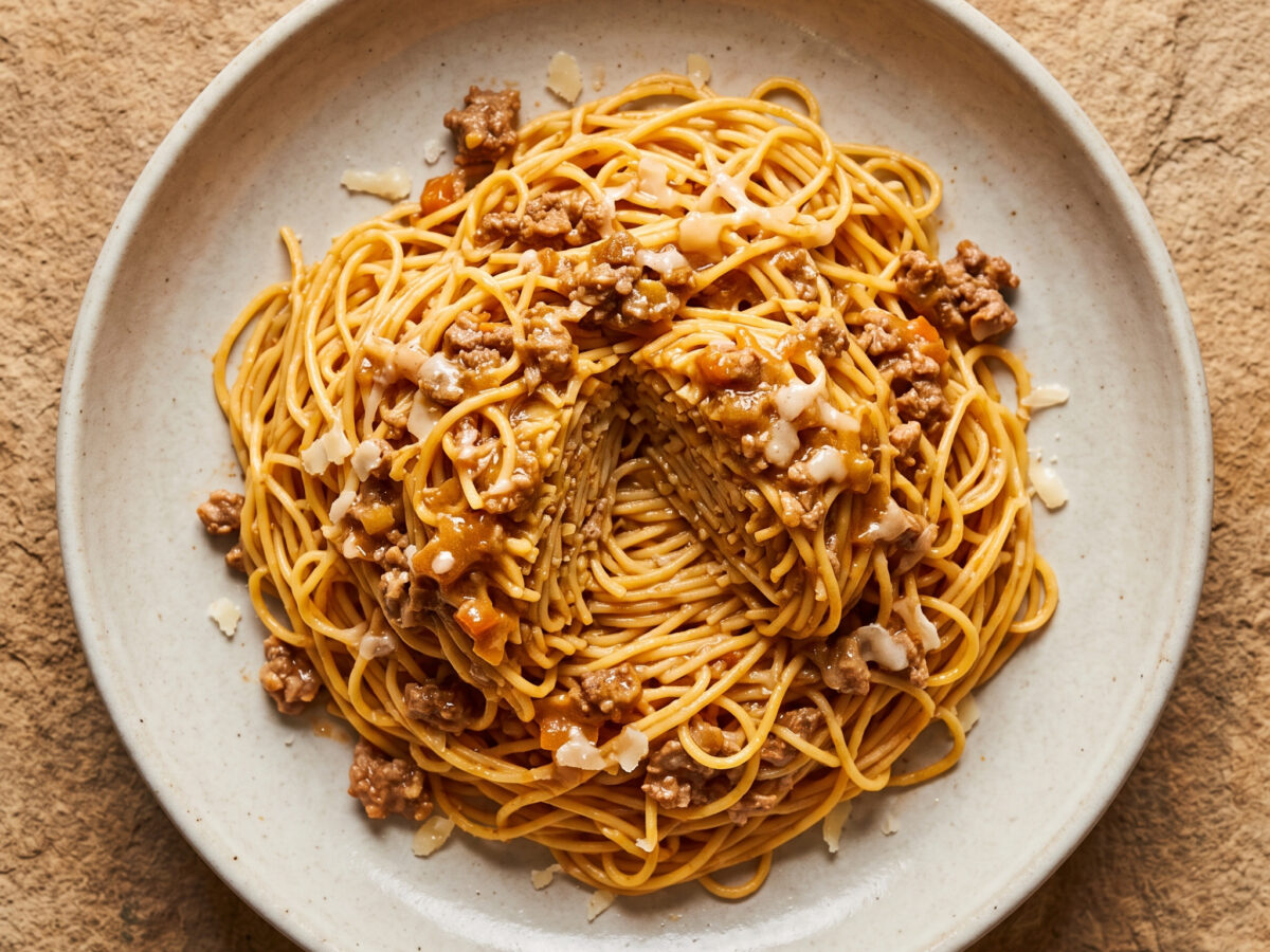 Tajarin al ragù aus dem Piemont