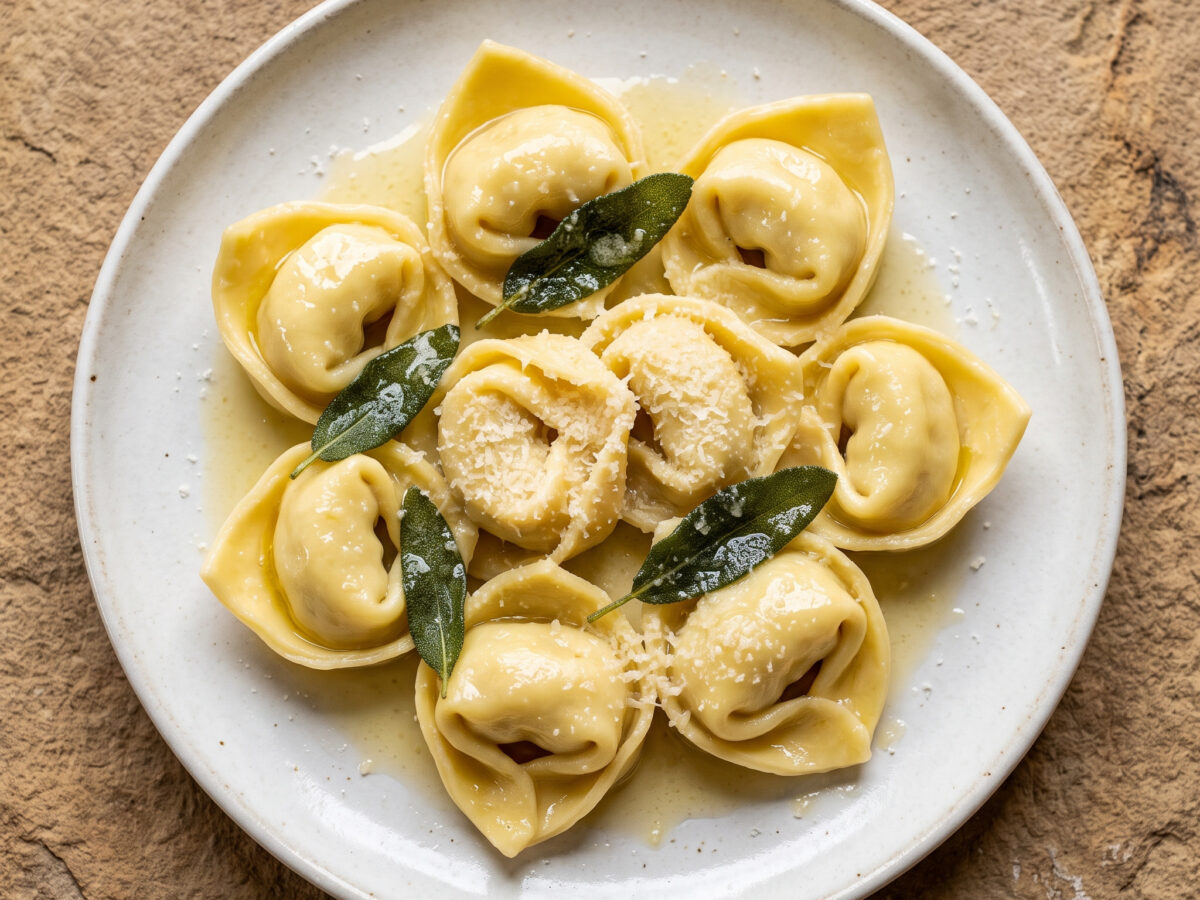 Tortelloni di ricotta al burro e salvia