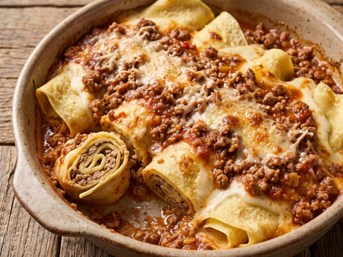 Toskanische Ofen-Crespelle mit Ragù