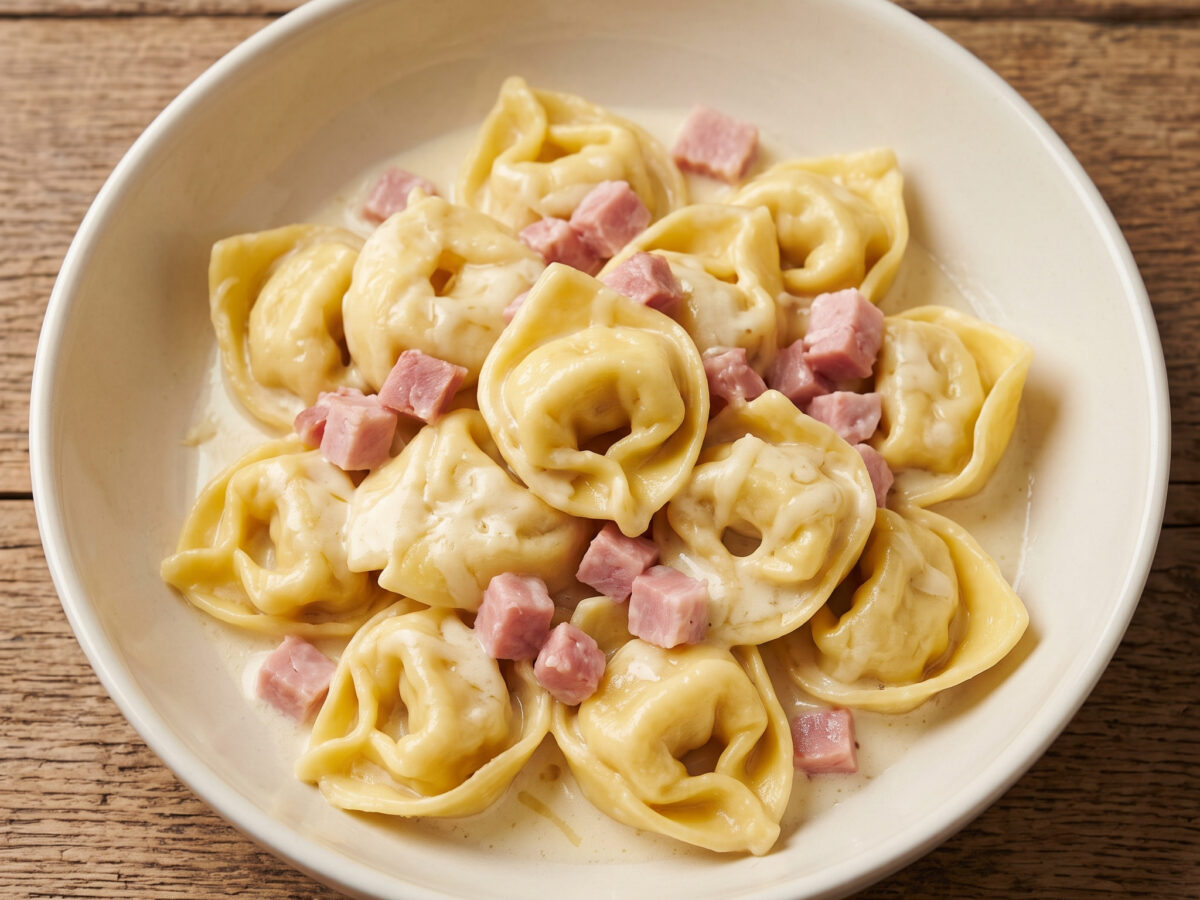 Tortellini panna e prosciutto